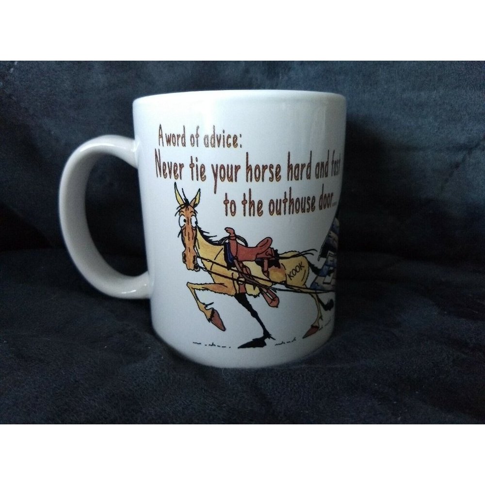 Leanin Tree Wally Tin Star Badgett (c)1994 Word Of Advice Coffee Mug